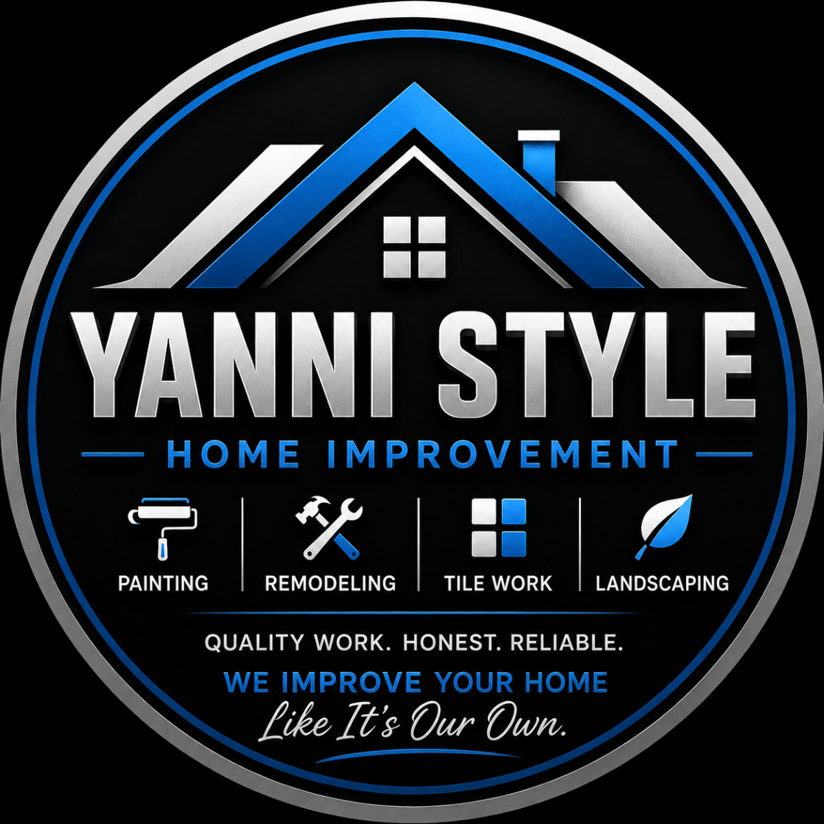 Yanni style home improvement logo